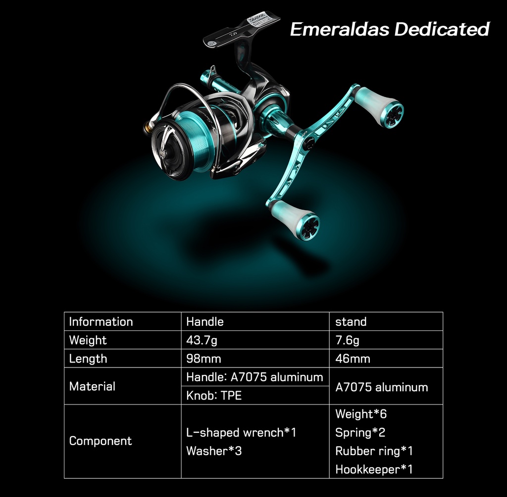 Gomexus Reel Handle for Daiwa Emeraldas Double Handle 98mm Eging Fishing  Handle Power Handle Spinning Reel Handle - AliExpress
