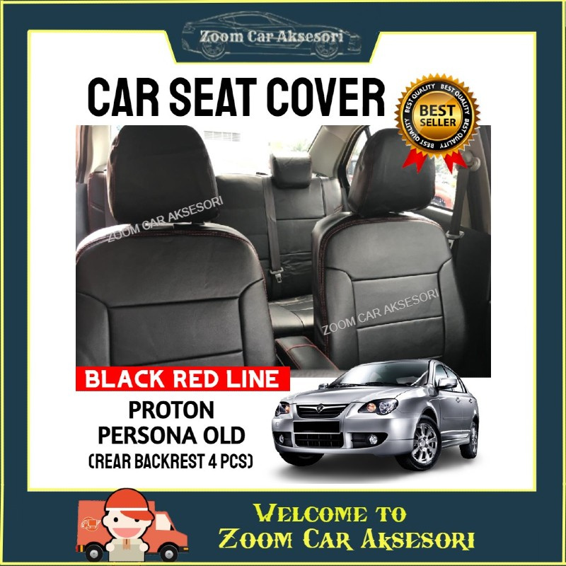 Proton Persona REAR 4 PCS Car Seat Cover PVC Leather Cushion Cover