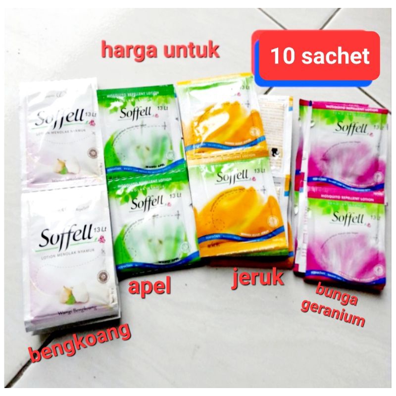 Soffell/sofel sachet lotion anti Mosquito Medicine 10pcs (10 Sachets ...