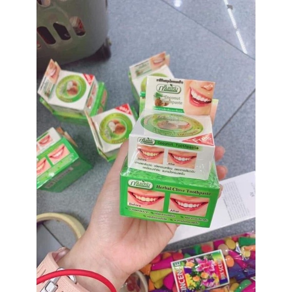 Herbal CLOVE Tooth Whitening Cream TOOTHPASTE Thailand Shopee Malaysia