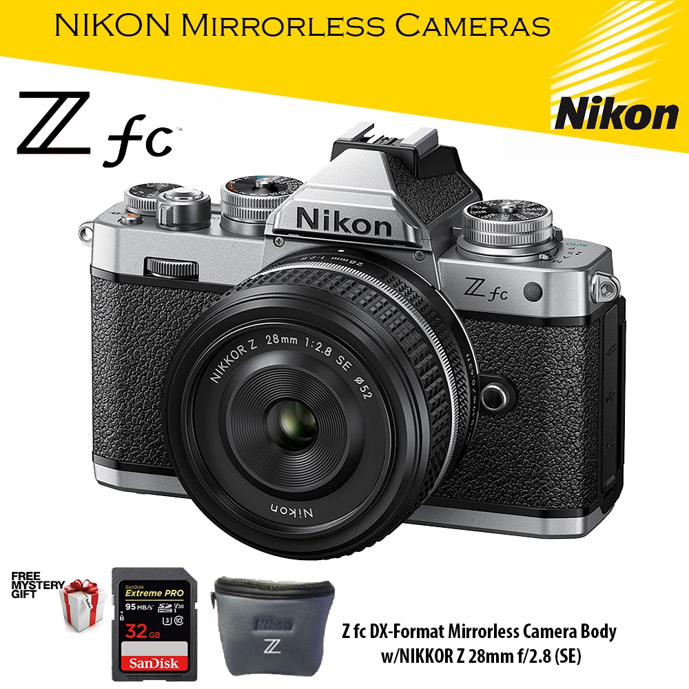 Nikon Z fc DXFormat Mirrorless Camera Body w/NIKKOR Z 28mm f/2.8 (SE