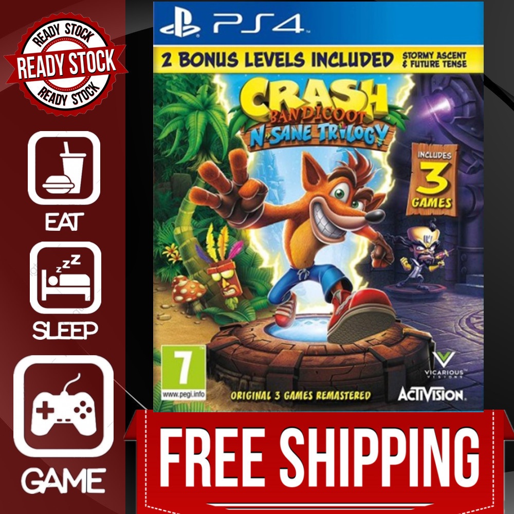 Juego Ps4 Crash Bandicoot N·Sane Trilogy 2 Bonus Levels