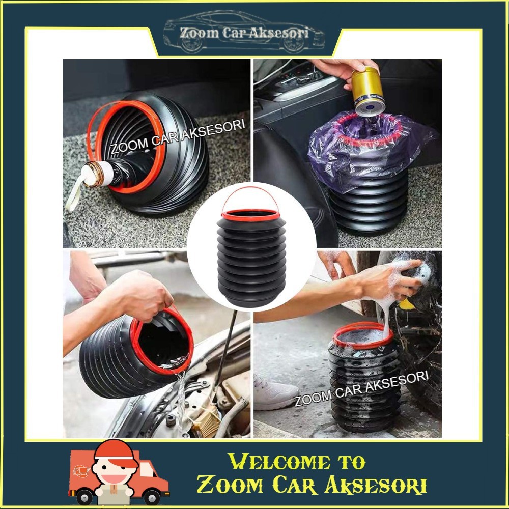 Car Foldable Multifunctional Magic Water Container Barrel Trash ...