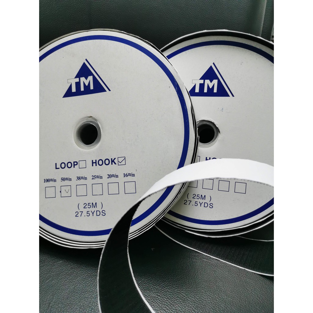 [ 25Meter ] 1" (25mm) Self Adhesive Magic Tape/ Velcro tape with Glue ...