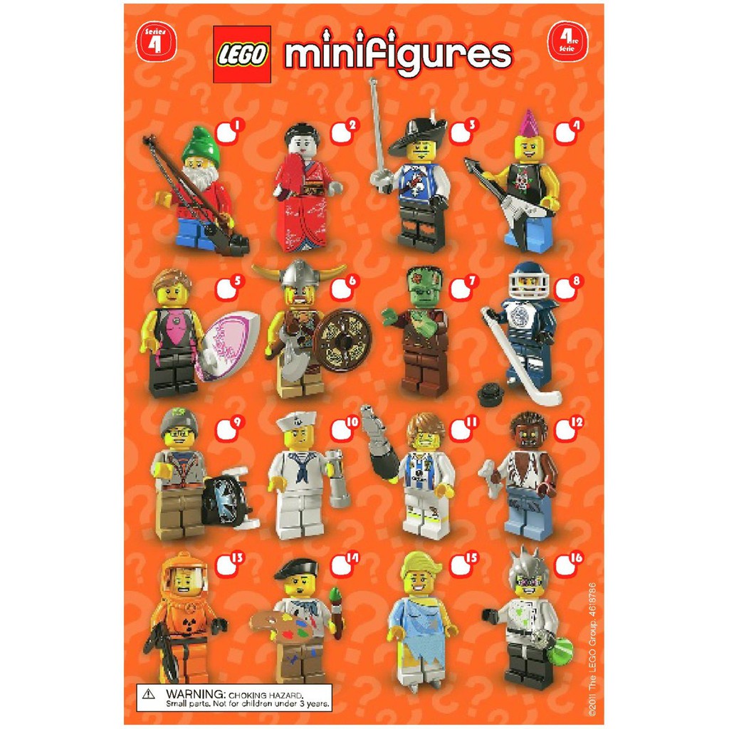 LEGO 8804 Minifigures Series 4 - Complete Set 14 - Original LEGO ...