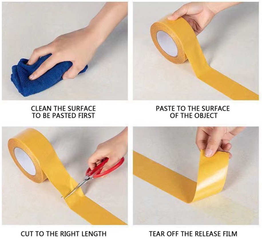 【READY STOCK】Double Sided Tape High Viscosity Grid Fiber Transparent ...
