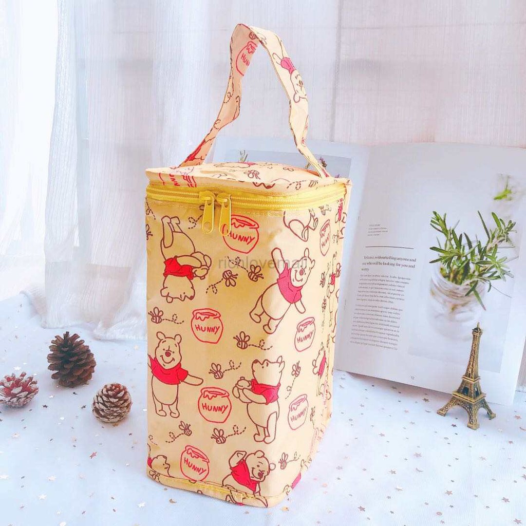 Insulated Bag Breastmilk Lunch Bag Portable Zip Waterproof Picnic