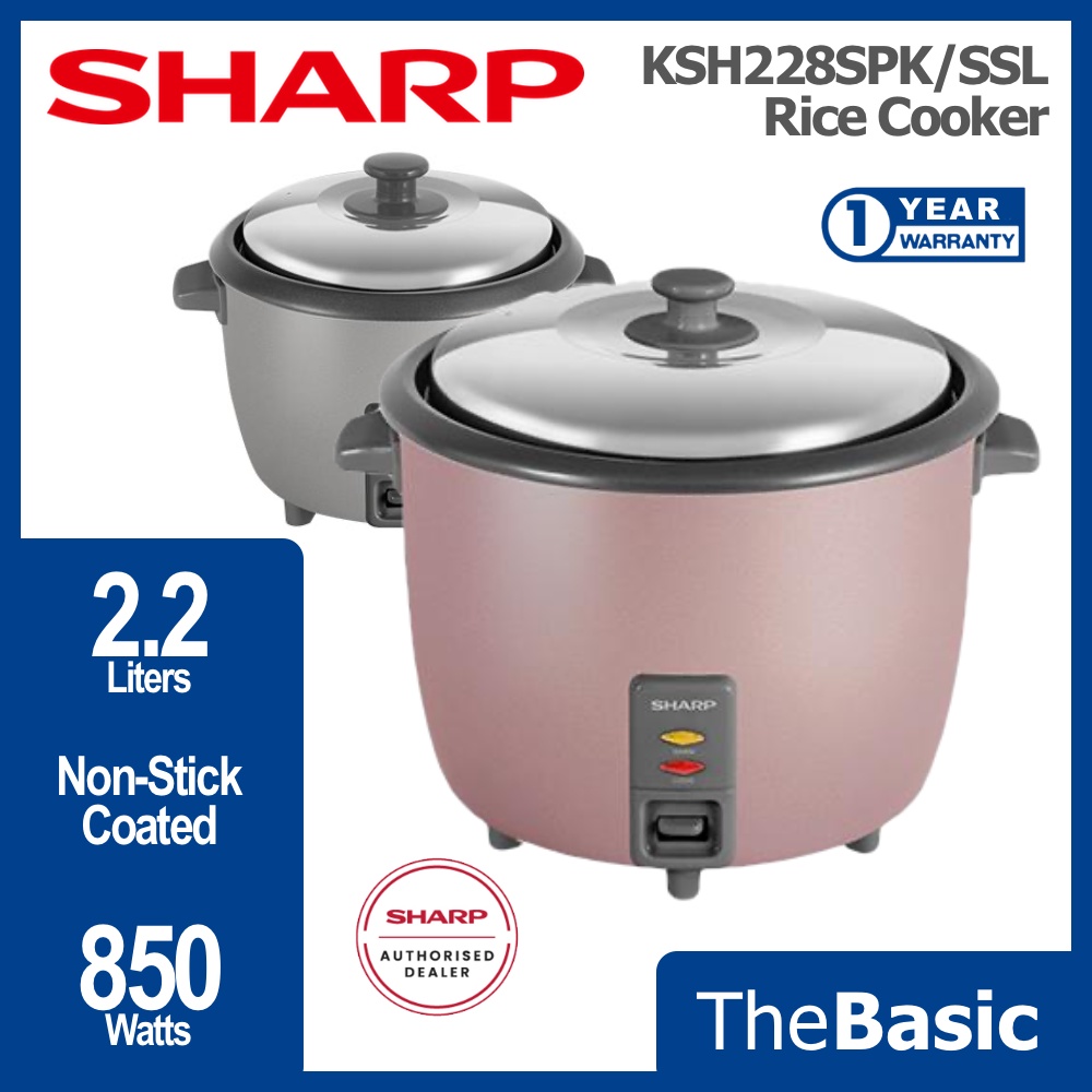 SHARP 2.2L Non Stick Pot Conventional Rice Cooker ( KSH228SPK ...