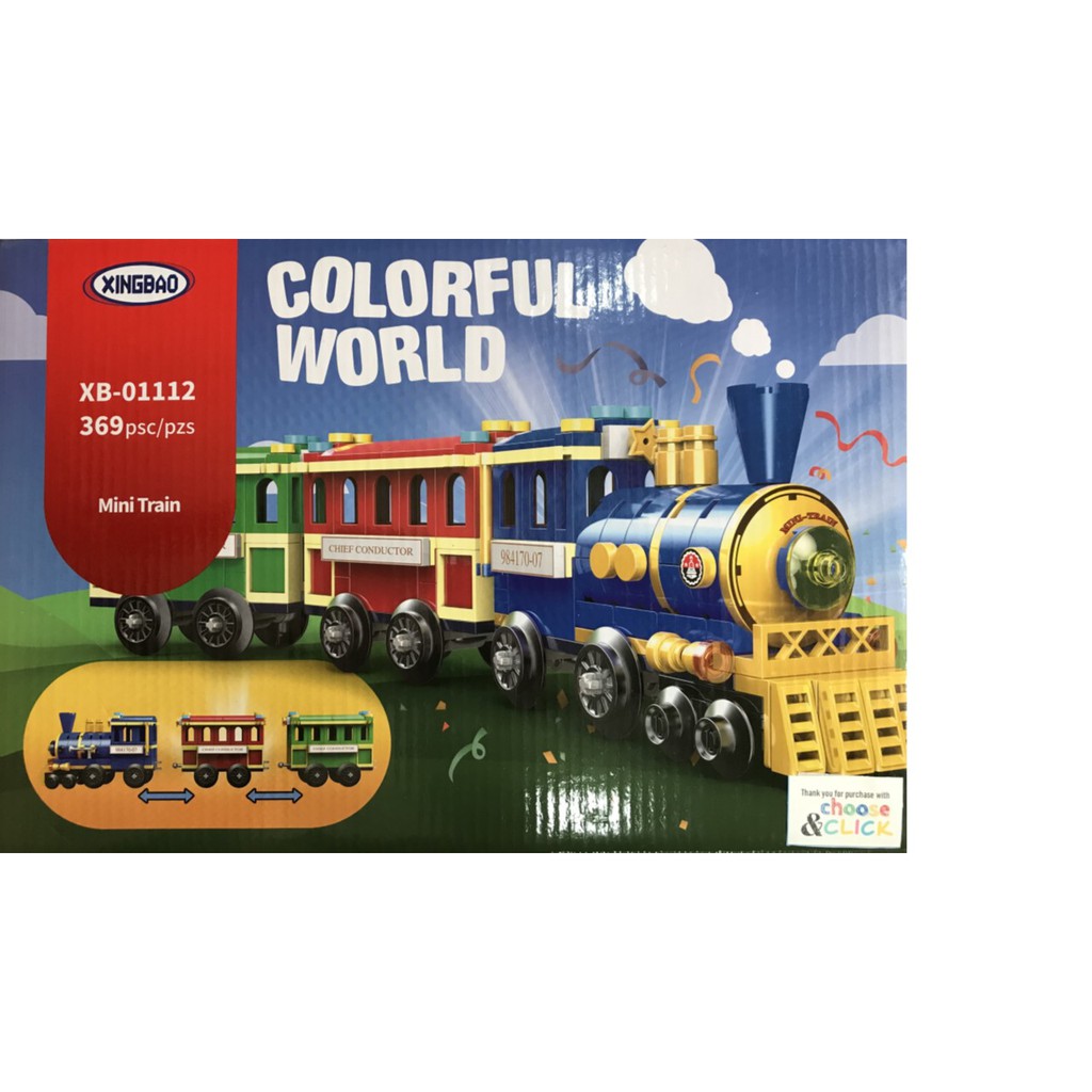 Colorful World Mini Train (369pcs) | Shopee Malaysia