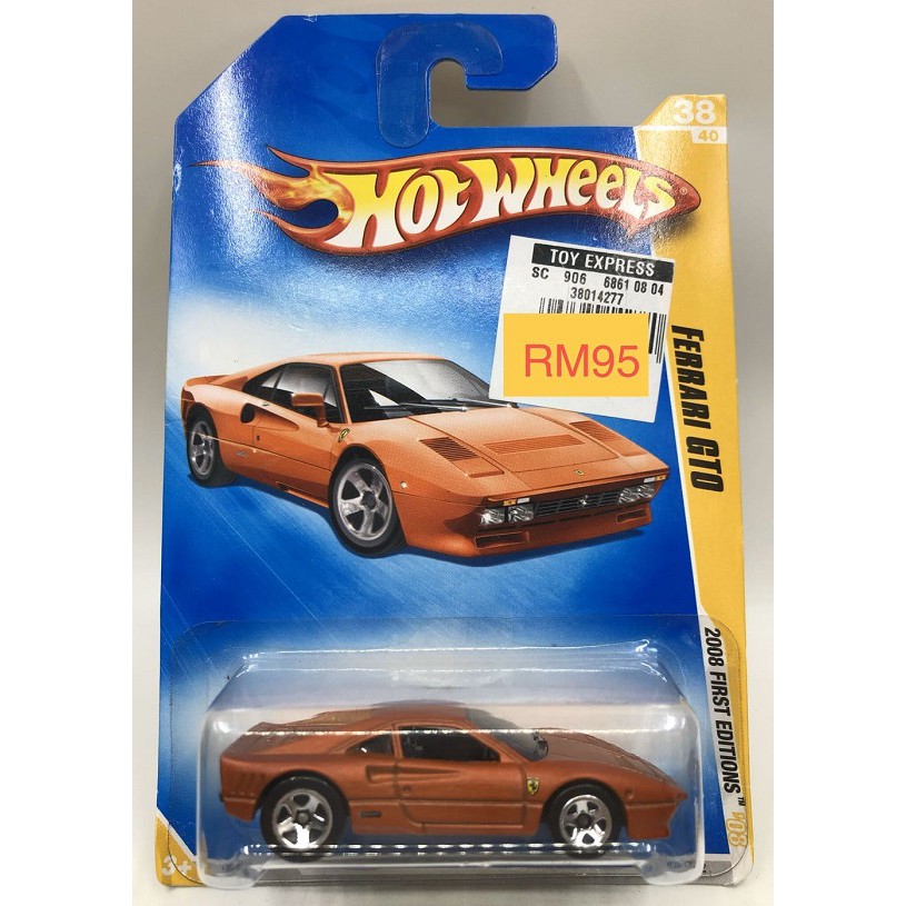 Hotwheels Ferrari GTO Orange Shopee Malaysia