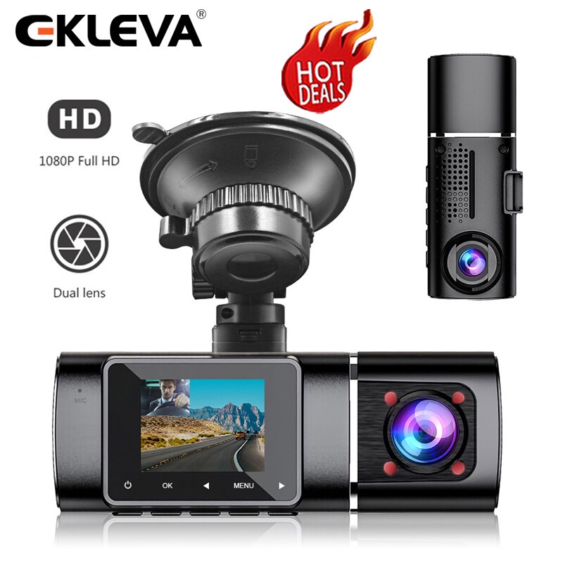 Ekleva Dual Dash Cam with IR Night Vision (1.5") Shopee Malaysia