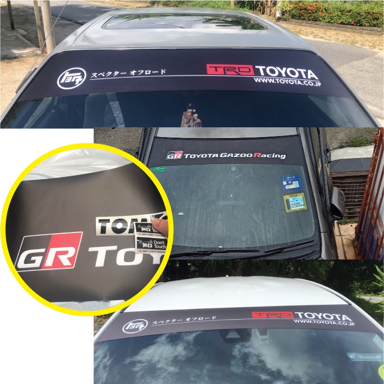 Toyota TRD Gazoo Racing TEQ Windshield Windscreen Sticker [High Quality ...