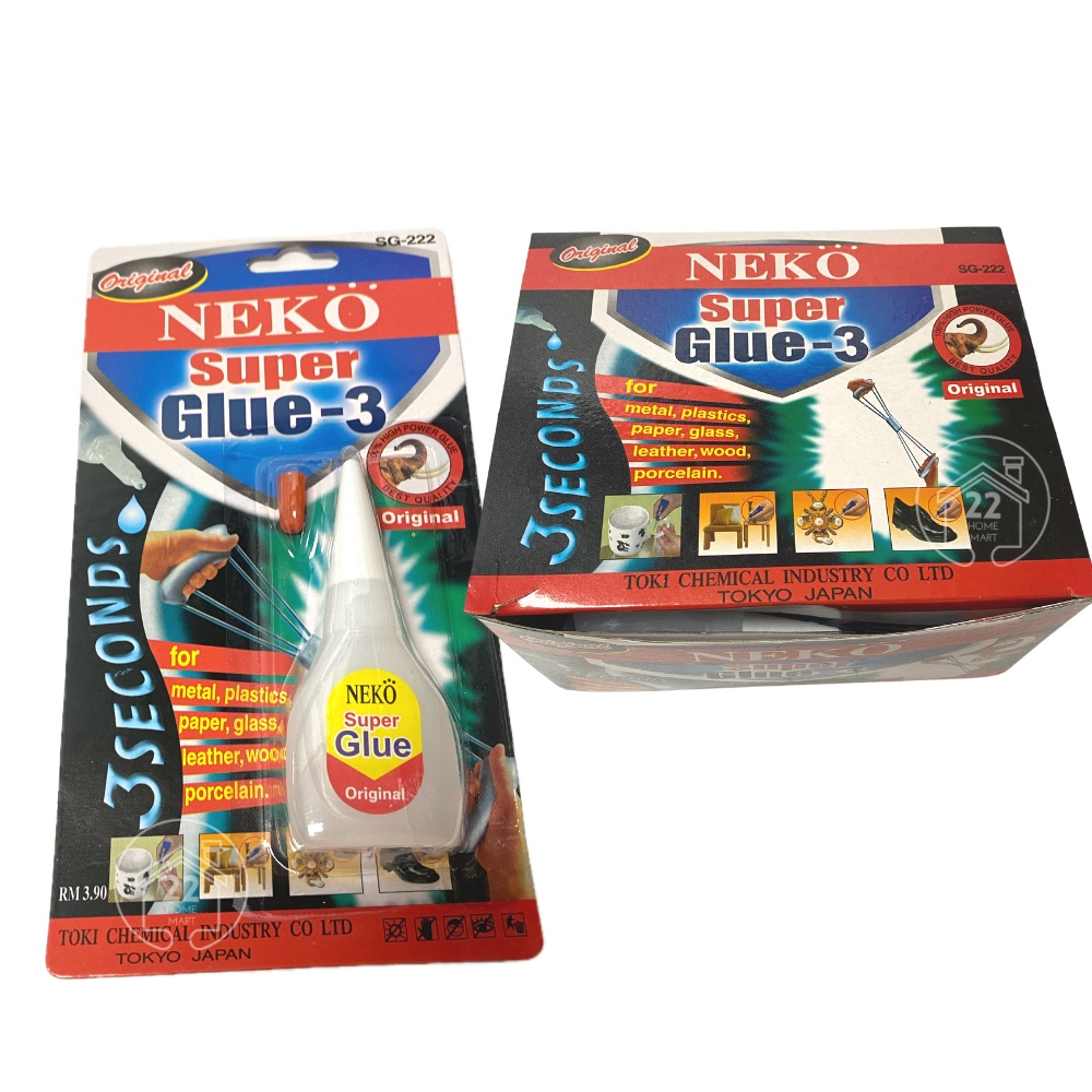 Neko Strong Super Glue Second Elephant Glue Gam Gajah Saat Shopee Malaysia