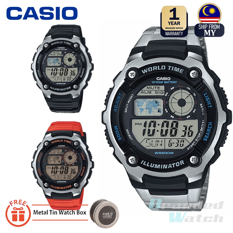 Casio world time illuminator hotsell watch manual