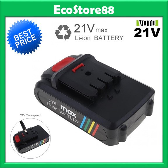 VOTO Rechargeable Battery 21V Max Li-ion Electric Lithium Power Tools ...