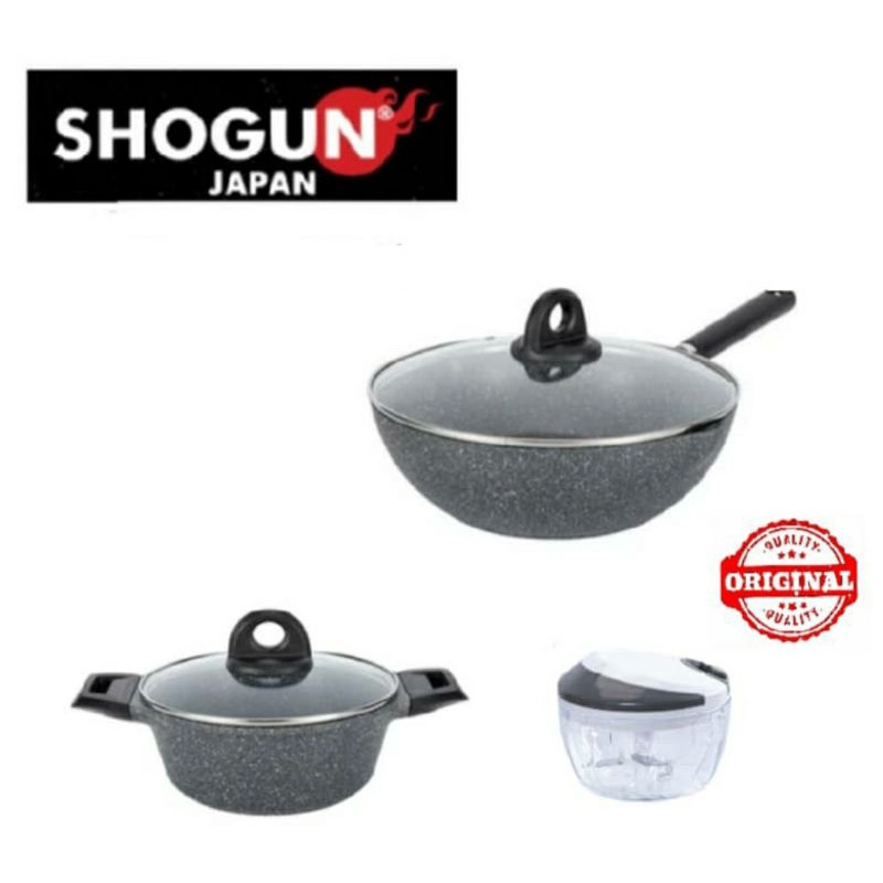 Shogun combo [(28cm + 20cm) x 9cm] with Lid (Induction) | Shopee Malaysia