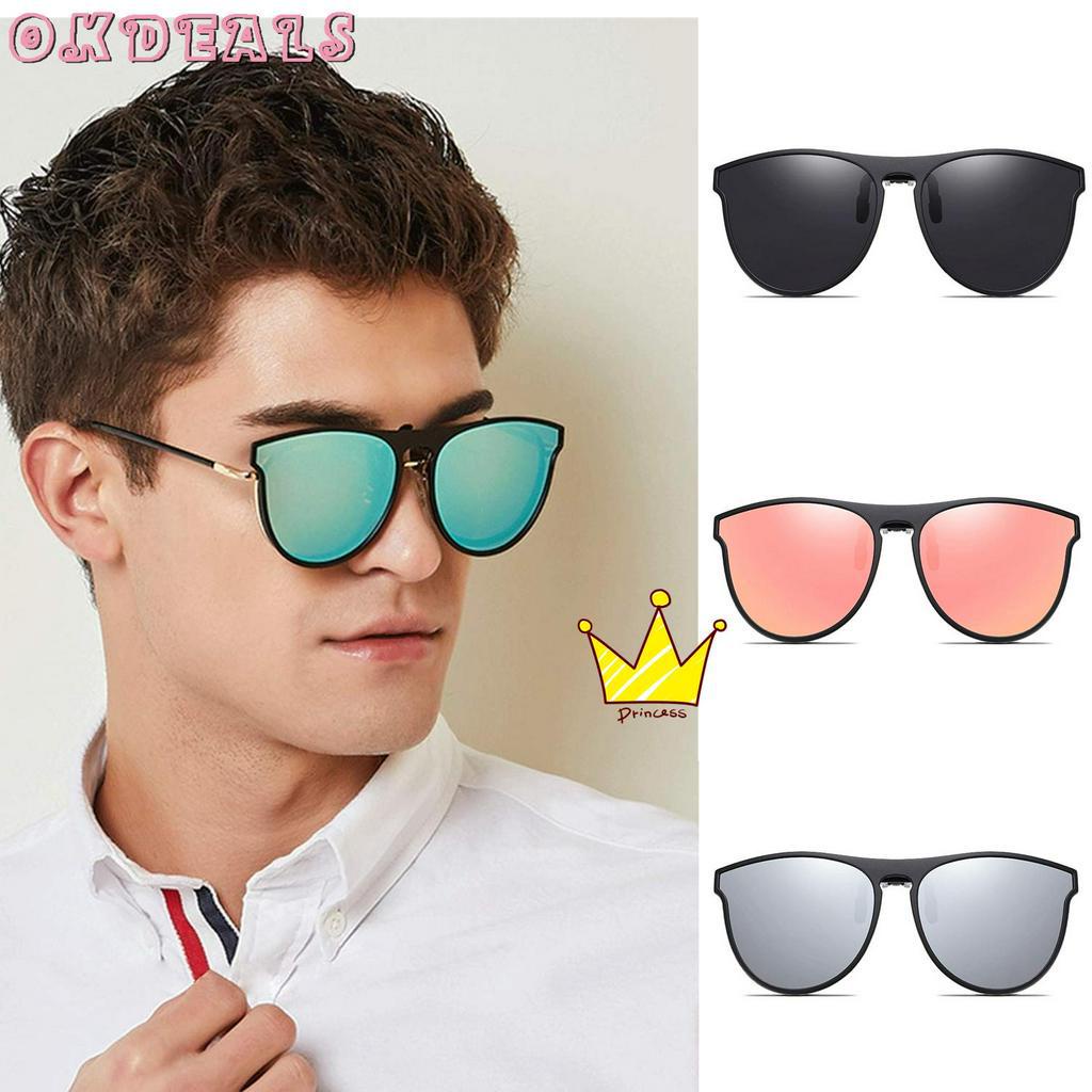 OKDEALS Unisex Clipon Sunglasses Sunglasses Flip Up Polarized Glasses