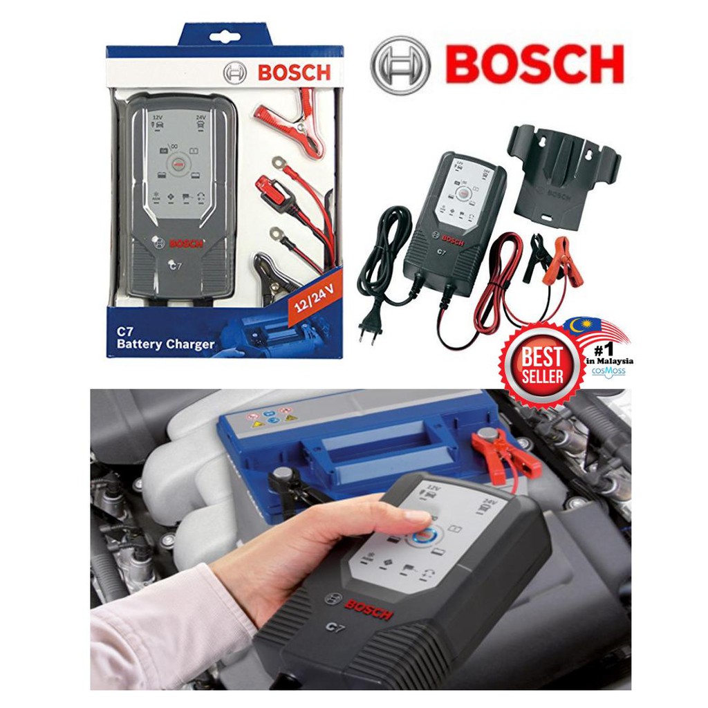 Bosch C7 Battery Charger Set Shopee Malaysia