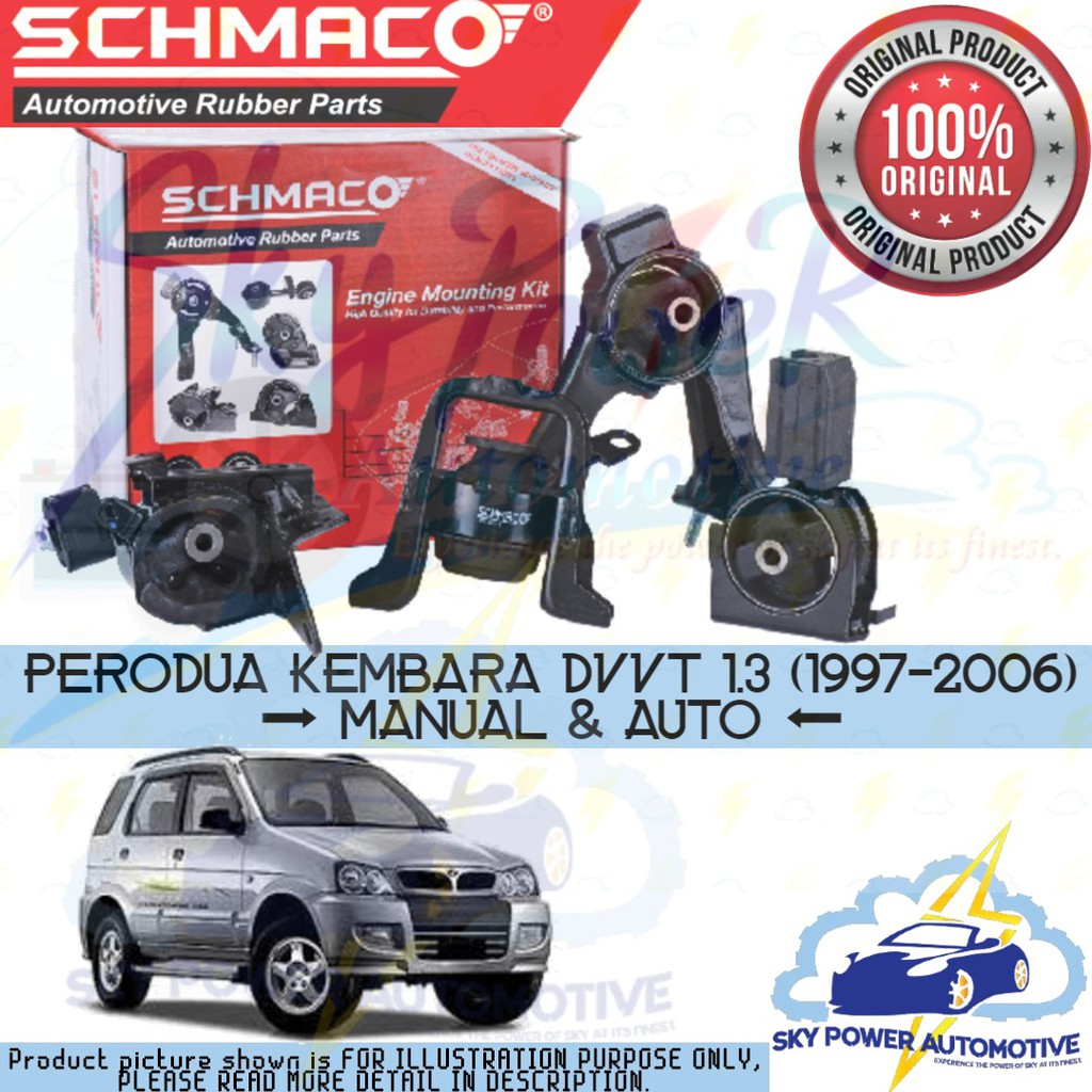 PERODUA KEMBARA DVVT 1.3 (1997-2006) (MANUAL & AUTO) SCHMACO ENGINE ...
