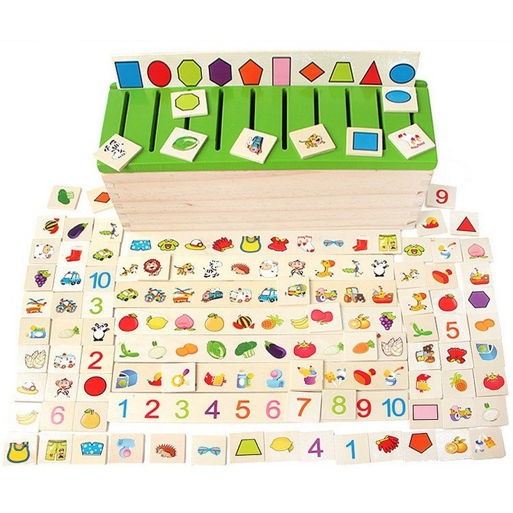Montessori Wooden Knowledge Classification Box | Shopee Malaysia