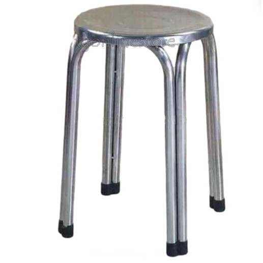 Stainless Steel Stool Chair Kerusi Kerusi Bulat Round Stool Chair