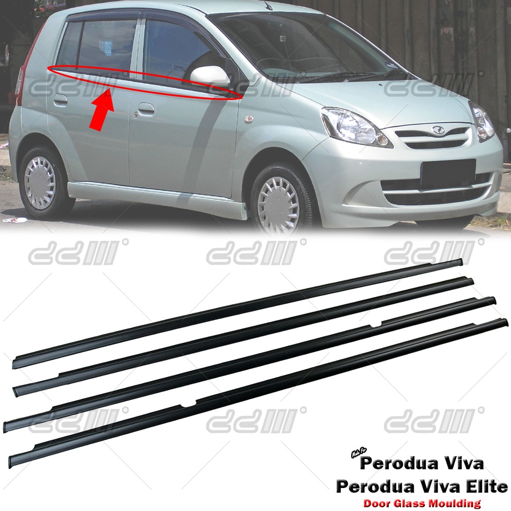[Local Ready Stock] Perodua Viva Door Window Trim Moulding Door Lining