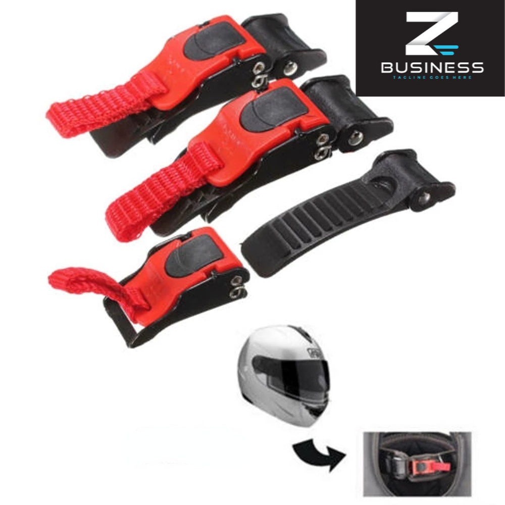 ZS 1PC Adjustable 10 Gear Motorcycle Helmet Clip Plastic Pull Buckles