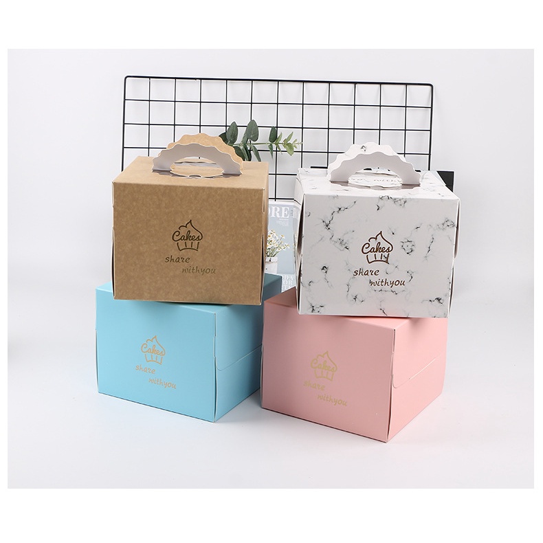 Cake Box with thick white base Donut Tart Brownies Cheesecake cake box ...