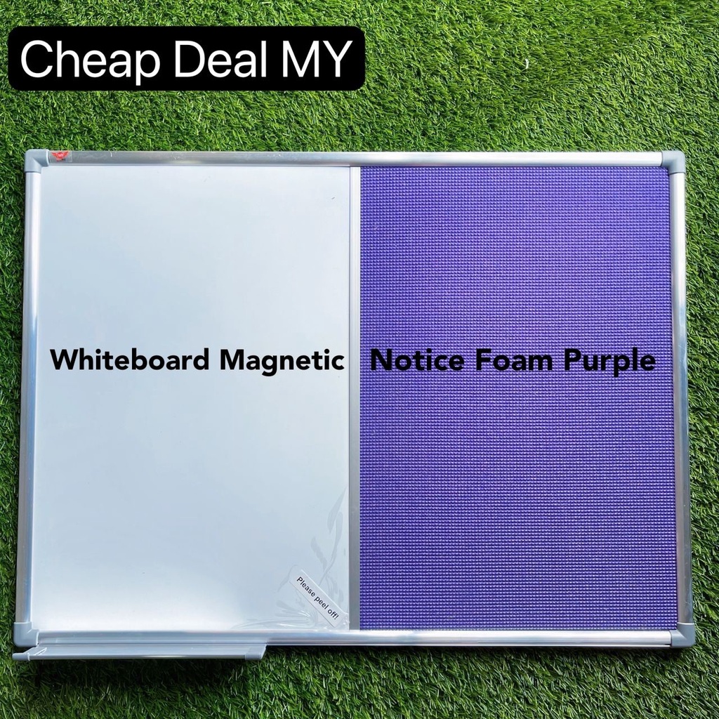 All SIZES 2 in 1 Dual Board Notice Foam board + Whiteboard 1.5 x2 2x3 ...