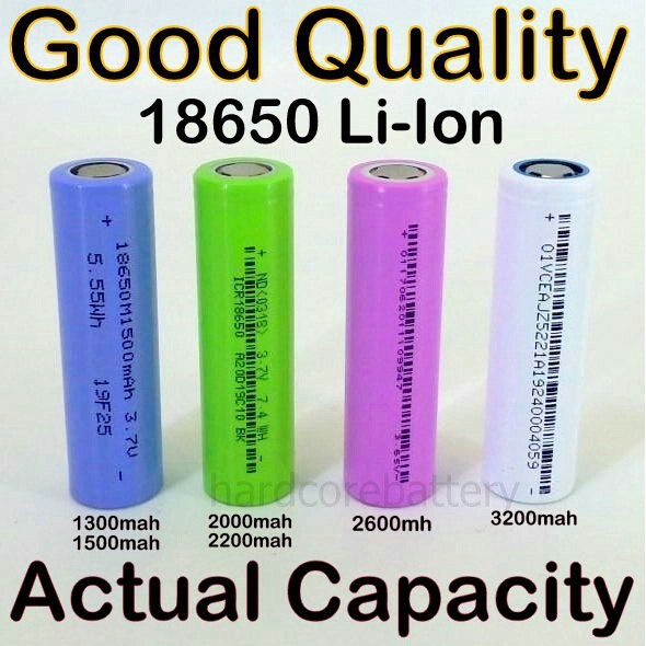 18650 lithium rechargeable battery, 3.7V, 3200mAh, suitable for