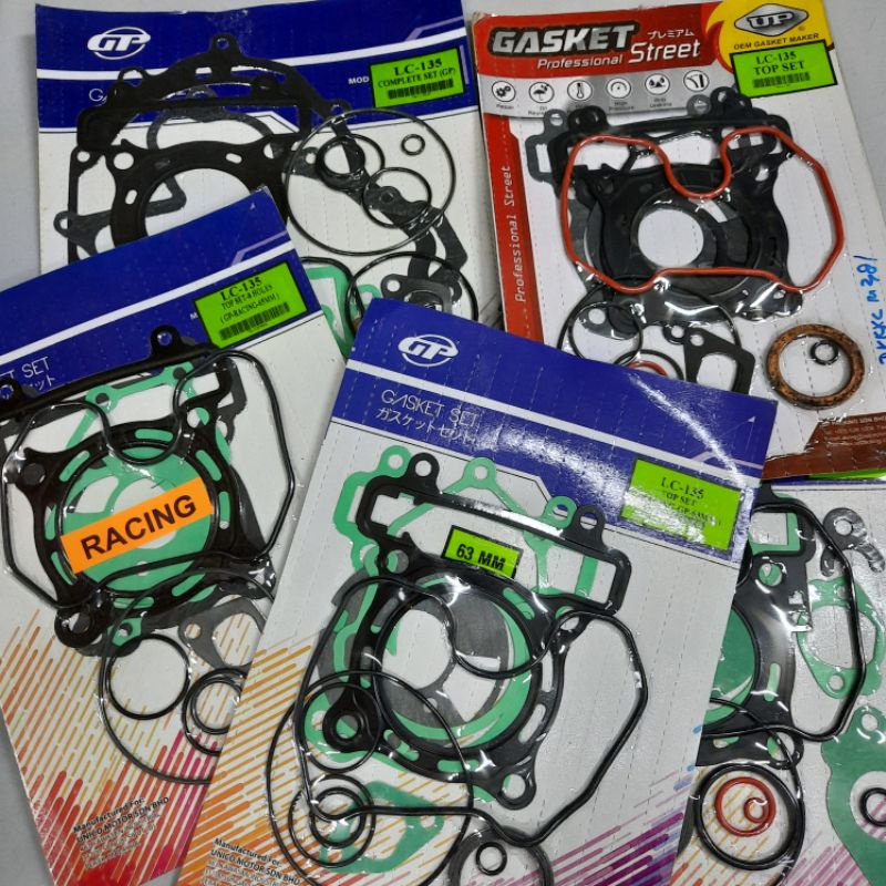 TOP SET GASKET / PROFESSIONAL STEEL OEM UP / GP LC135 Y15 Y15ZR Y16