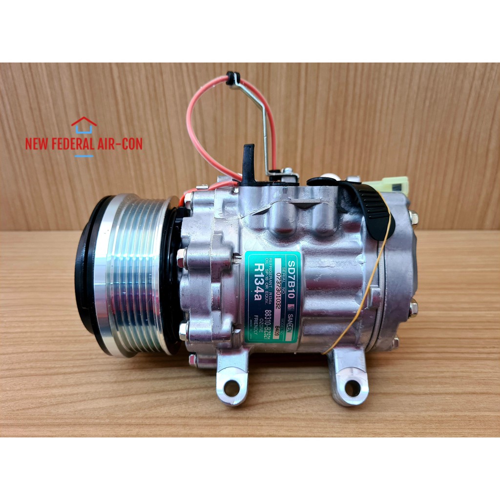 (ORIGINAL & MADE IN JAPAN) SANDEN SD PERODUA AXIA SD7B10 6PK AIRCOND ...