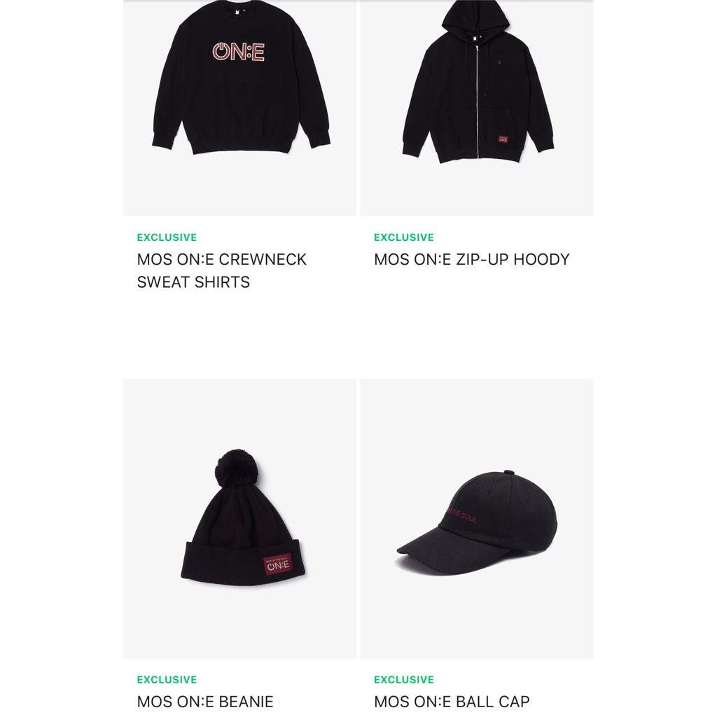 BTS [MOS ON:E] ZIP-UP HOODY (black) L 公式 【公式通販】