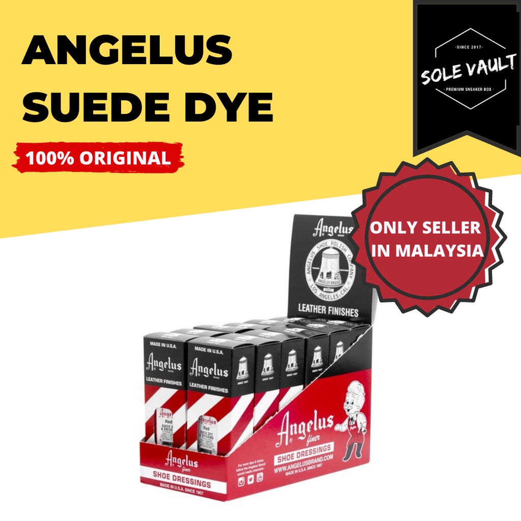 [SOLEVAULT] 100 Original Angelus Paint Suede Dye & Paint Shopee