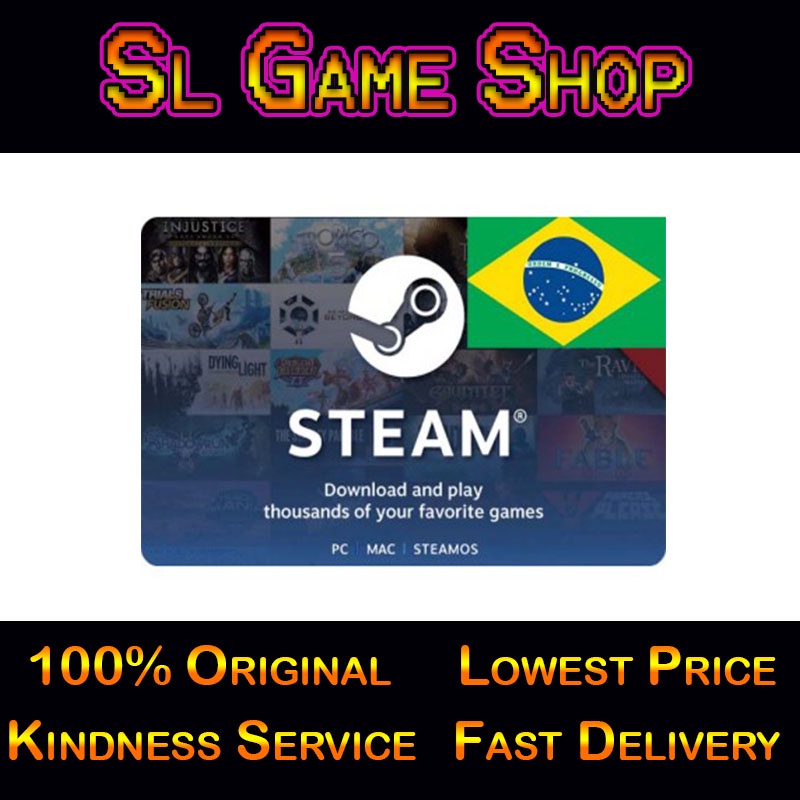 Steam Wallet Code Brazil 100 BRL Buy