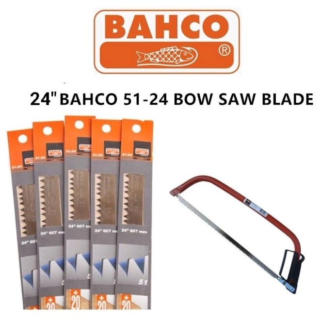 BAHCO 51 24 24 Bow Saw Blade Mata Gergaji Kayu Mata Kayu