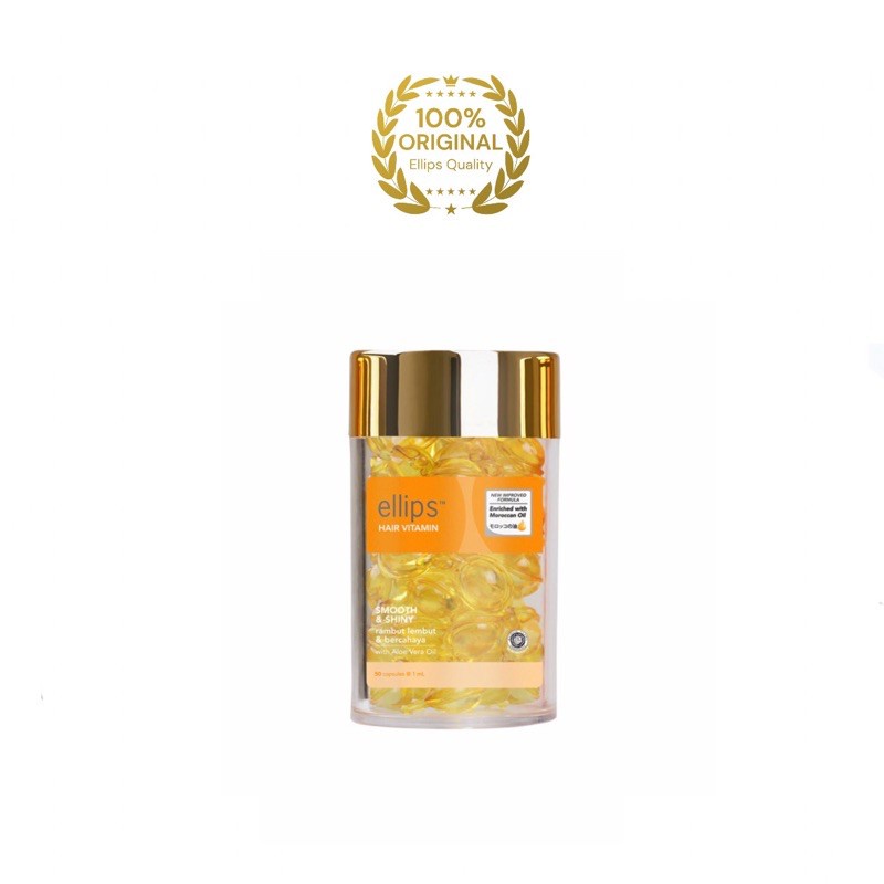 Ellips Hair Vitamin / Elips Vitamin Rambut / Botol( isi 50 kapsul 100% ...