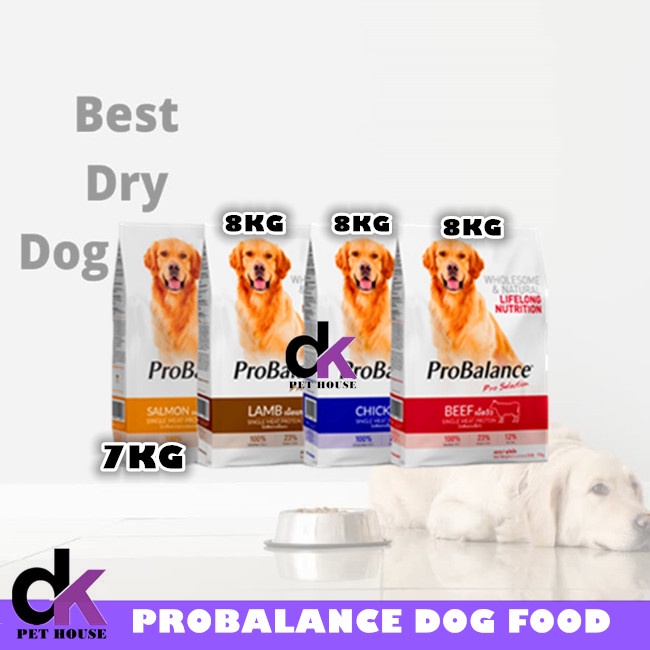 ProBalance Chicken / Beef / Lamb / Salmon (Dog Food) 7KG/8KG | Shopee ...