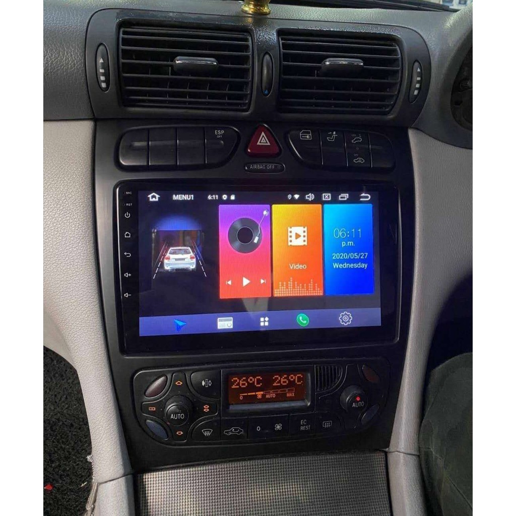 MERCEDES BENZ W203 C CLASS 2000-2007 9 INCH IPS SCREEN CAR ANDROID ...
