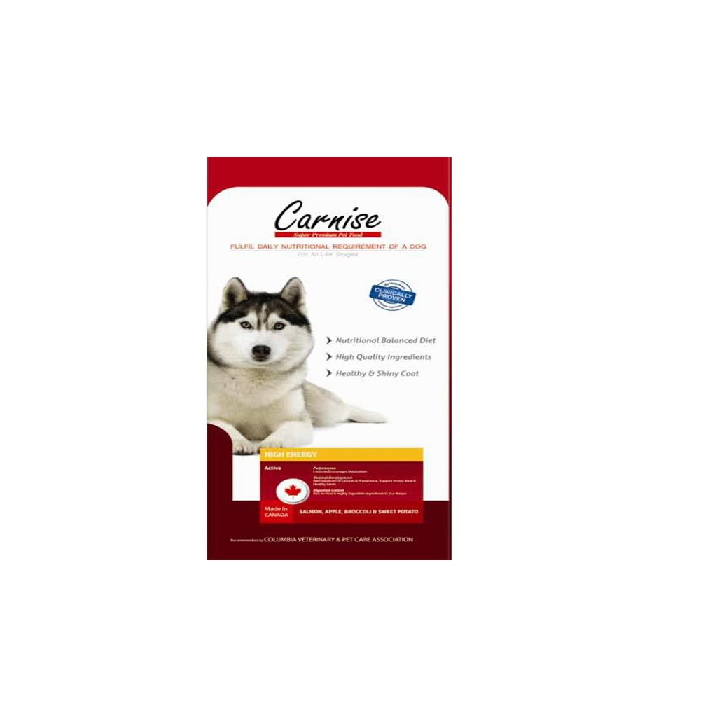 Carnise Super Premium Dog Food 20KG Salmon Recipe Formulated in Canada