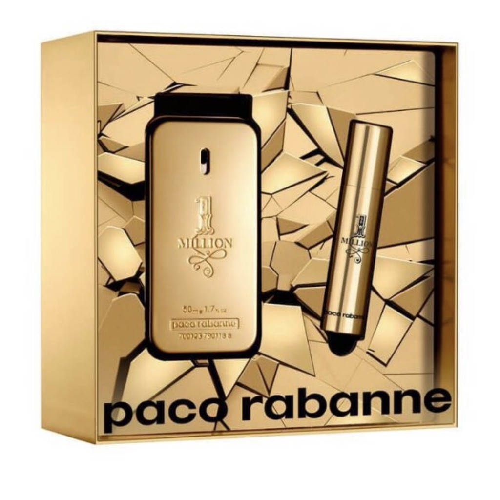 adc - Paco Rabanne 1 Million Paco Rabanne 50ml+Travel 10ml | Shopee ...