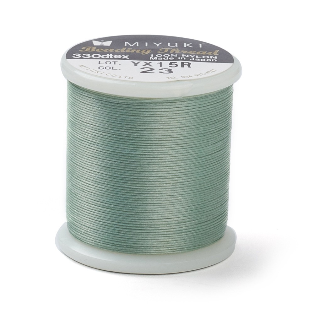 Beebeecraft 1Roll MIYUKI Beading Nylon Thread B 330 DTEX/0.203mm/0.008" for Seed Beads 3 Aqua