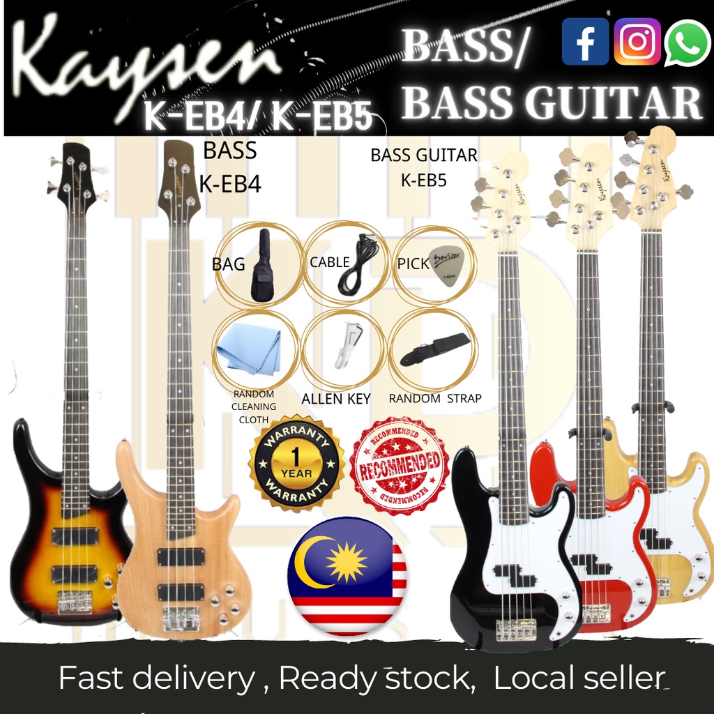 ☆ELECTRIC BASS GUITAR☆ KAYSEN ELECTRIC BASS GUITAR K-EB3-4STRINGS / K ...
