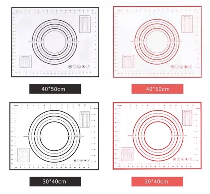Premium Silicone Reusable Nonstick Dough Pizza Bread Kitchen Baking ...