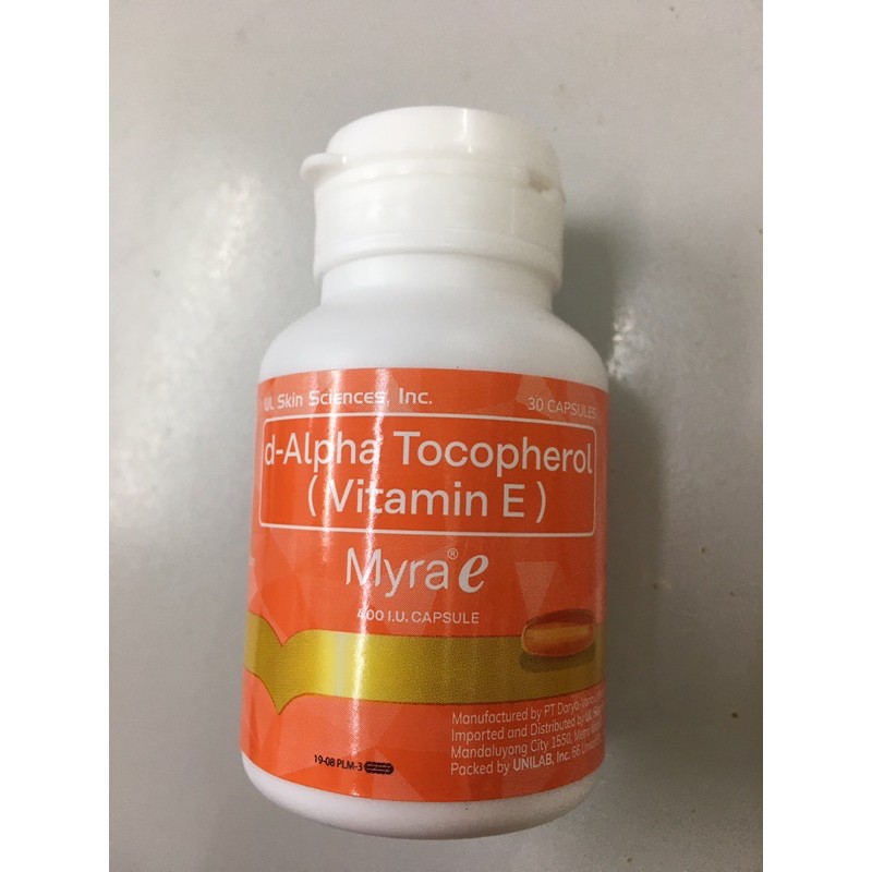 DALPHA TOCOPHEROL (VITAMIN E) MYRAE CAPSULE Shopee Malaysia