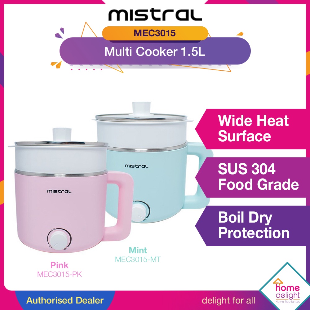 Khind Multi Cooker 1.2L / Mistral Multi Cooker 1.5L [ MC12S / MC120 / MEC3015 ] / Mayer Multi Cooker