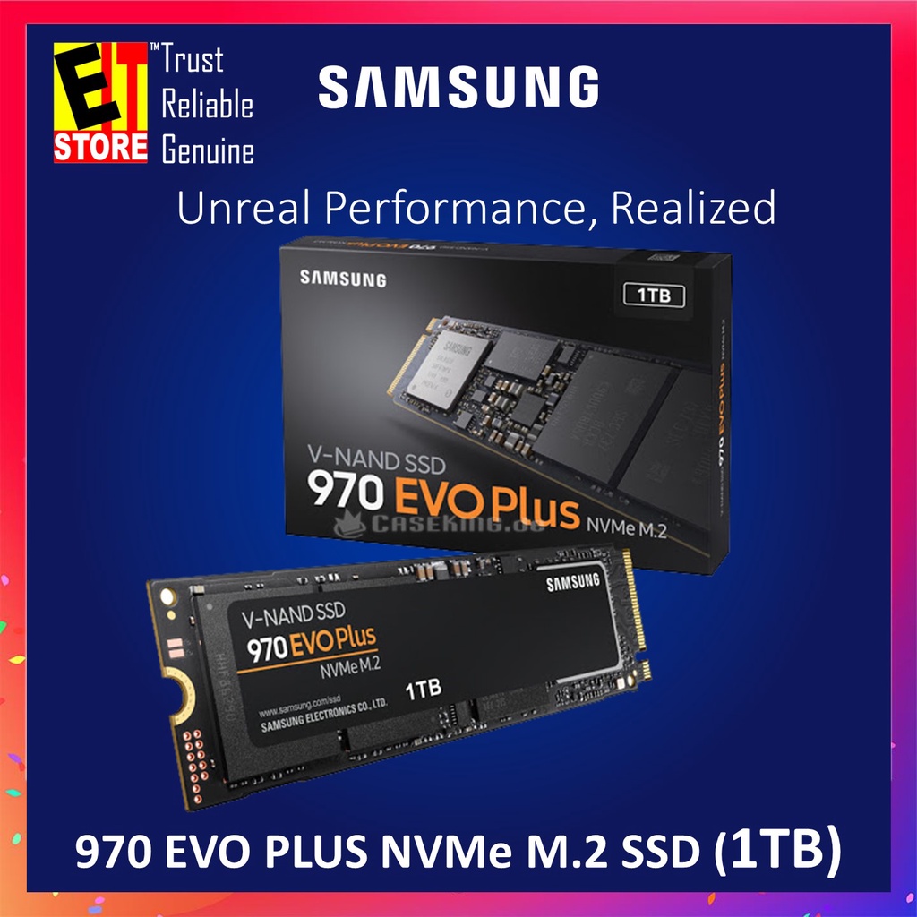 Samsung 970 EVO Plus MZ-V7S1T0BW - SSD - 1 To - PCIe 3.0 x4 (NVMe