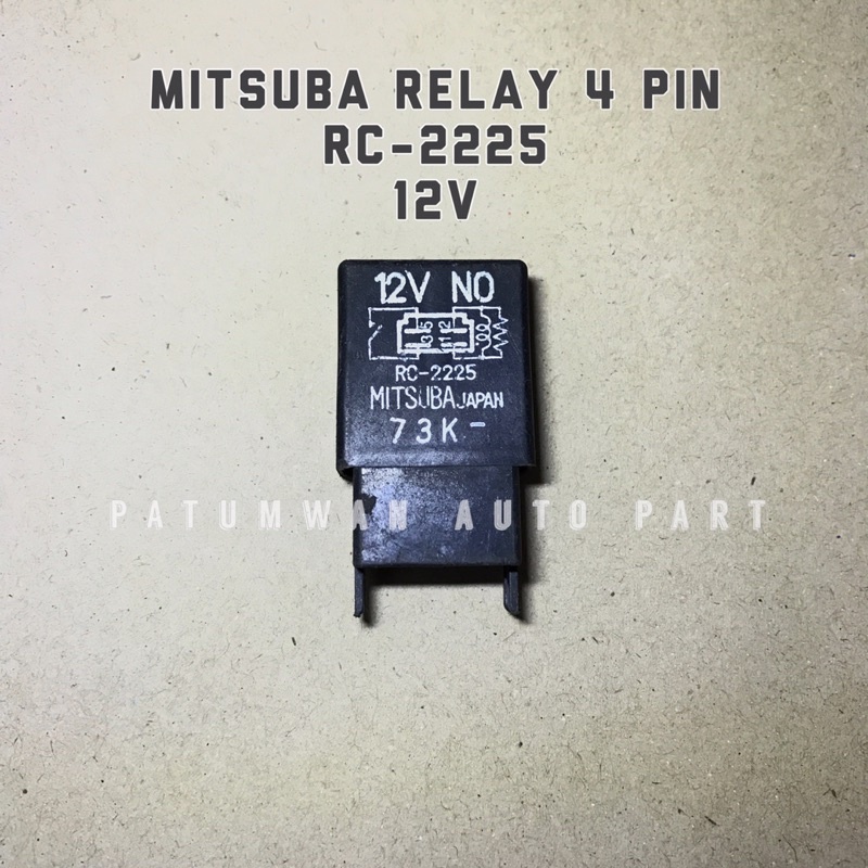 Honda fan relay Mitsuba 4Pin 12V RC2225 Shopee Malaysia
