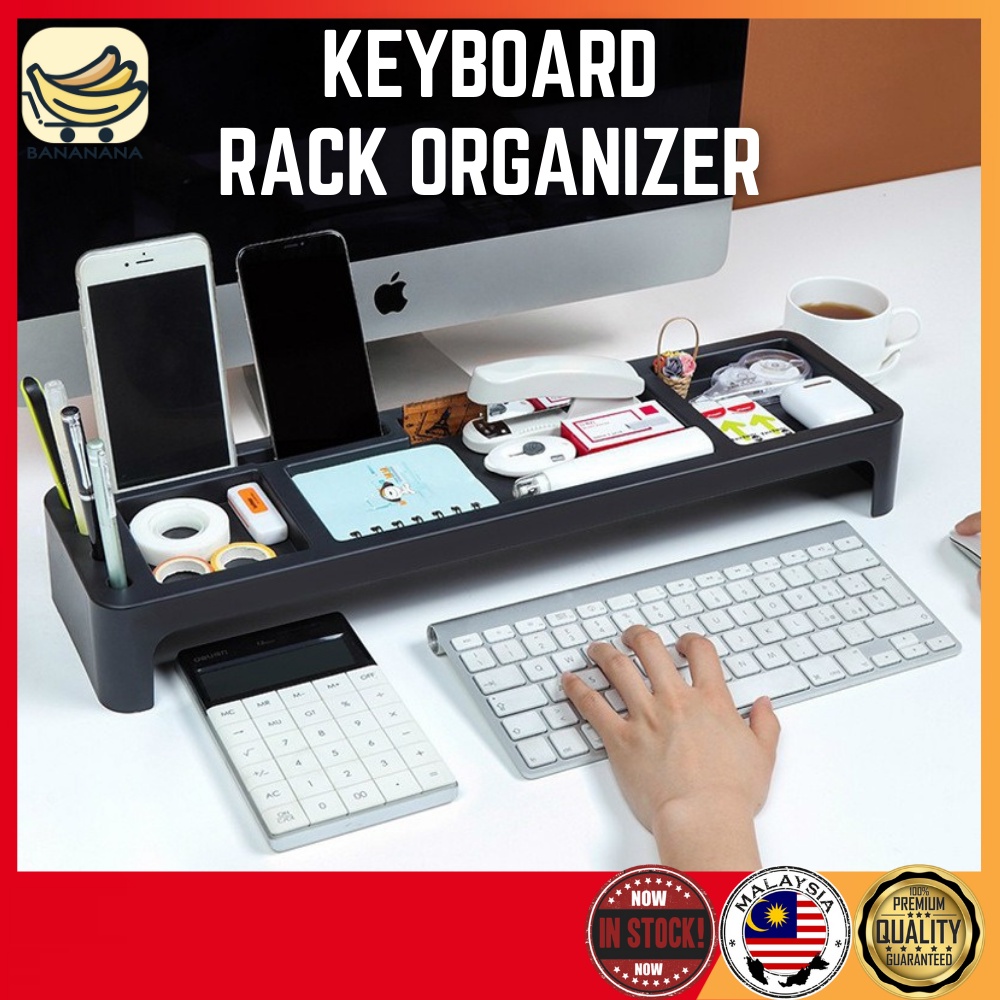 BANANANA Desktop Keyboard Rack Organizer Computer Desk Office ...