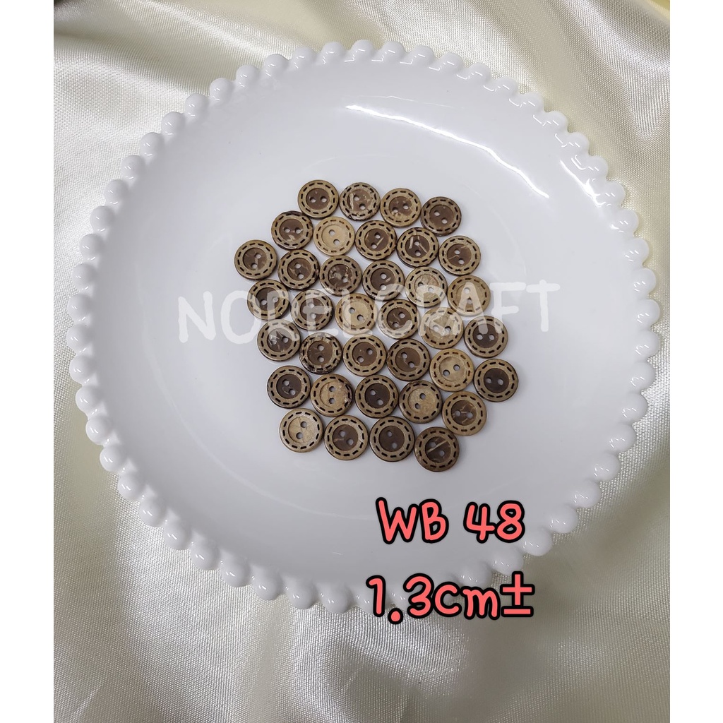 24PCS [WB48]WOOD BUTTON / BUTANG KAYU/BUTANG HANDICRAFT/BUTANG CANTIK ...